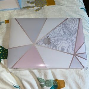 New mac book air 13 case with silicone decorative keyboard skin